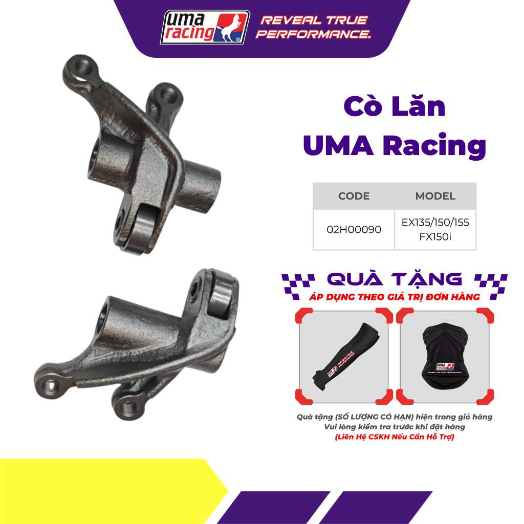 Cò Lăn UMA Racing Dành Cho Đầu Super Head Exciter 135/150/155 – Vận Hành Êm Ái, Mượt Mà