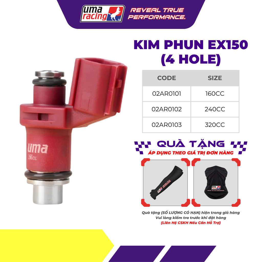 Kim Phun UMA Racing (4HOLE) – Tối Ưu, Tiết Kiệm Nhiên Liệu