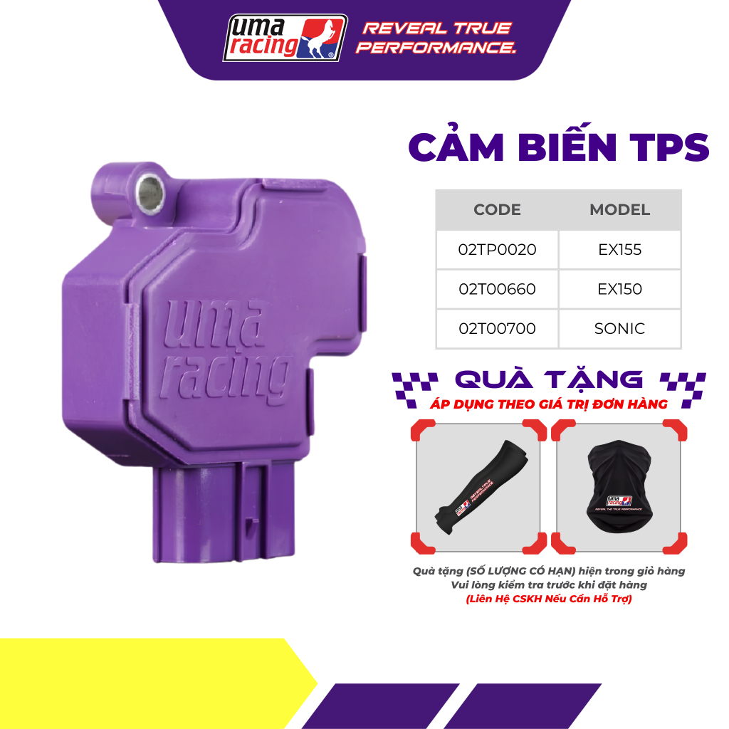Cảm Biến Ga TPS UMA Racing Hiệu Suất Cao Cho Xe Côn Tay