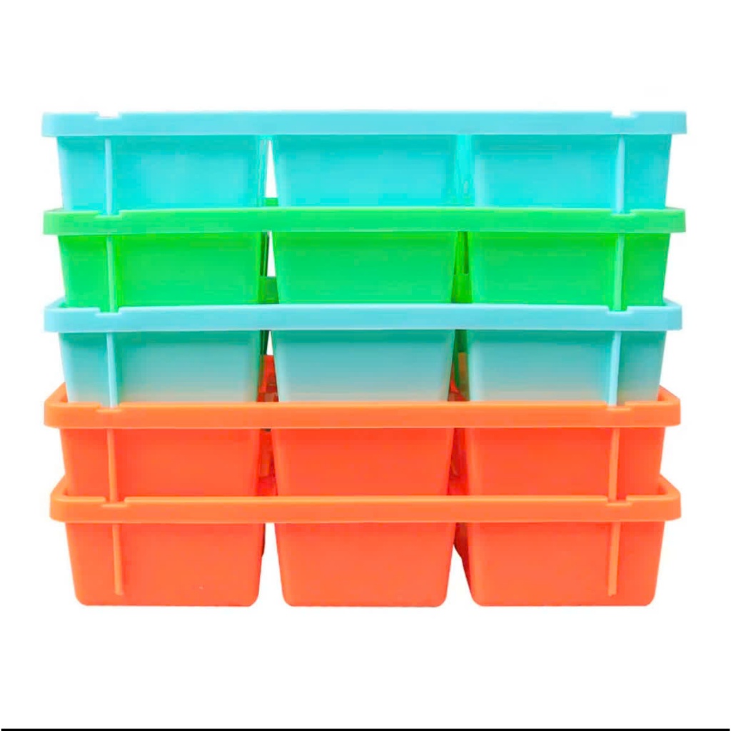 Combo 10 khay làm đá viên lớn 10 khay x 6 viên , nhựa nguyên sinh cao cấp