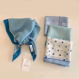 Khăn Vuông Bandana Họa Tiết Vintage Phong Cách Hàn Quốc Chụp Hình Siêu Xinh, Phụ Kiện Mùa Hè Du Lịch Biển Đa Năng