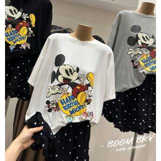 PHẠM THÙY SHOP: SET BỘ IN HÌNH MICKEY MIX QUẦN CHẤM BI ĐEN HÀNG COVER