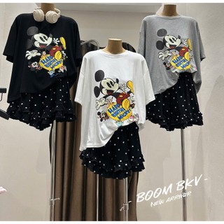 PHẠM THÙY SHOP: SET BỘ IN HÌNH MICKEY MIX QUẦN CHẤM BI ĐEN HÀNG COVER