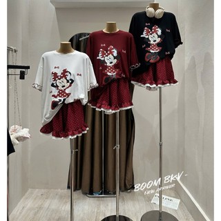 PHẠM THÙY SHOP: SET BỘ IN HÌNH MICKEY MIX QUẦN CHẤM BI ĐỎ HÀNG COVER