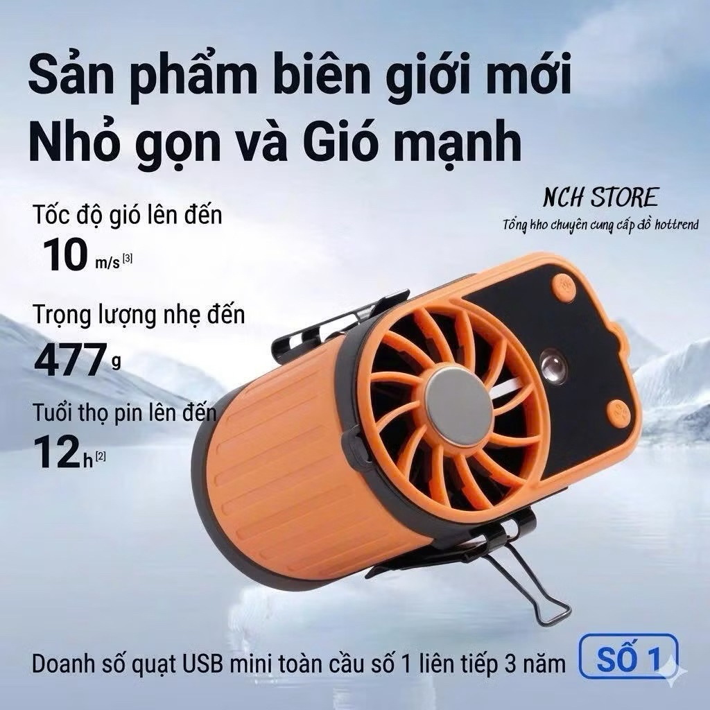 Quạt Đeo Thắt Lưng YLD-F23 Sò Lạnh