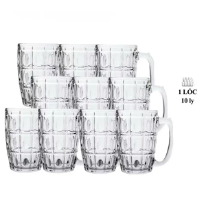 bộ 10 ly nhựa nguyên sinh 450 ml cao cấp