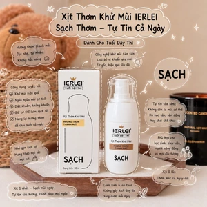 Xịt Khử Mùi Hôi Nách IERLEI 30ml Cho Trẻ Từ 12 Tuổi & Người Lớn, Thơm Mát Suốt Ngày