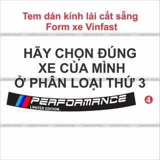 Tem dán kính trang trí cắt chuẩn theo form Xe Vinfast VF3, VF5, VF6, VF7, VF8, VF9, E34, Limo Green, MPV7