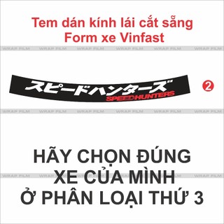 Tem dán kính trang trí cắt chuẩn theo form Xe Vinfast VF3, VF5, VF6, VF7, VF8, VF9, E34, Limo Green, MPV7