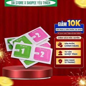 Giấy lau vệ sinh màn hình điện thoại, một bộ bao gồm 2 miếng khô và ướt (1K)