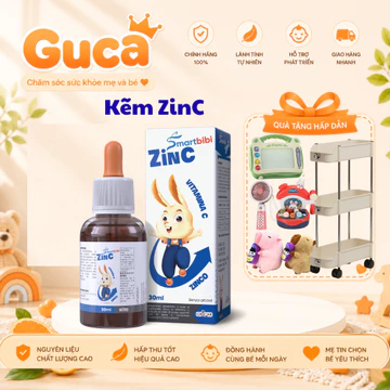 Zinc kẽm cho bé smartbibi giúp bé ăn ngon, đề kháng tốt