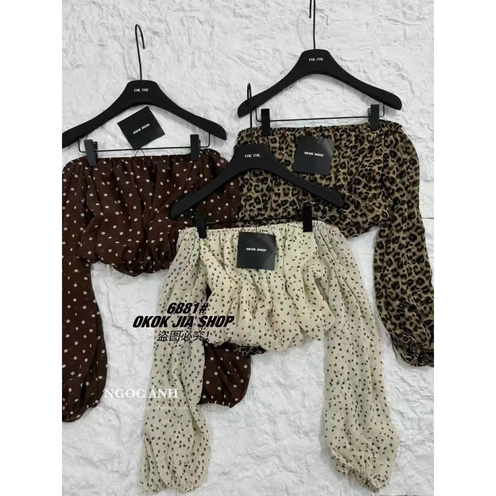 Áo trễ vai hit hot về sẵn hg 3 màu Free size