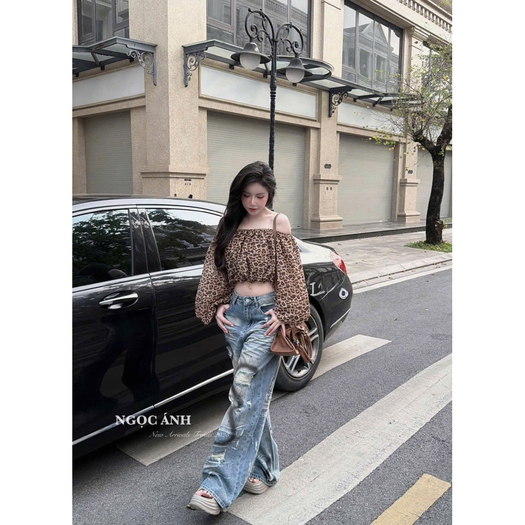 Áo trễ vai hit hot về sẵn hg 3 màu Free size