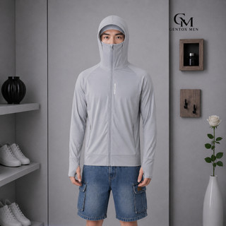 Áo Chống Nắng Nam Nữ Full Face Thun Lạnh Co Giãn 4 Chiều Có Lỗ Xỏ Ngón, Khóa Kéo Kín Mặt Thoáng Mát ACN86