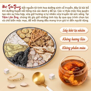 Combo 9 set bát trân thang, mix sẵn 8 vị nguyên liệu thảo mộc tự nhiên: Bạch truật, cam thảo, thục địa,..