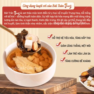 Combo 9 set bát trân thang, mix sẵn 8 vị nguyên liệu thảo mộc tự nhiên: Bạch truật, cam thảo, thục địa,..