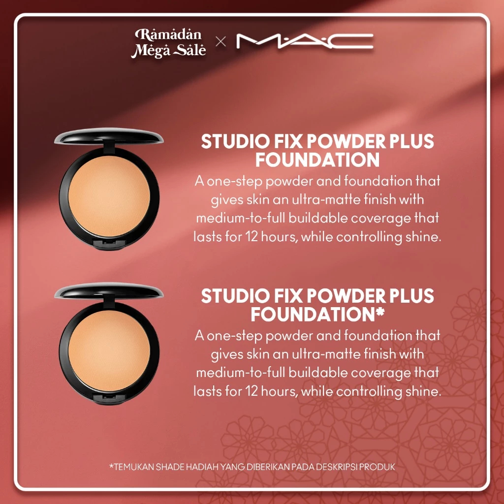 Phấn nền MAC 15g/Studio Fix Powder Plus Foundation kiềm dầu che phủ mịn lì