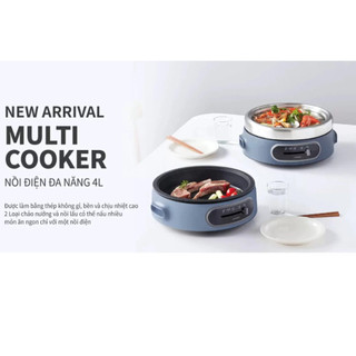Nồi Điện Đa Năng LocknLock EJP542NVY 4L – Multi Cooker Nấu Lẩu Chiên Xào