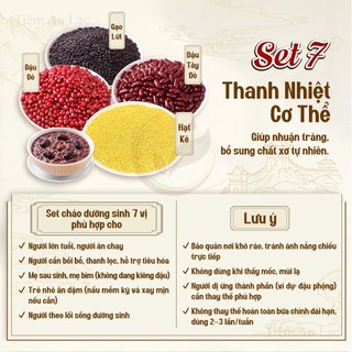 Cháo dưỡng sinh 7 vị, bổ tỳ vị, ấm bụng, dễ tiêu, dưỡng nhan, nhuận sắc, giữ dáng