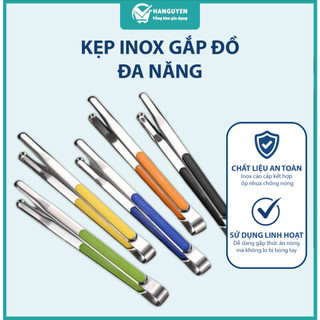 Kẹp inox gắp đồ nướng Hàn Quốc chống nóng dùng gắp thức ăn, gắp đá tiện lợi bền chắc