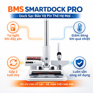 Máy hút bụi gia đình Rowanto VS6 Không Dây Thiết Kế Nhỏ Gọn Tiện Lợi Vừa Hút Vừa Lau