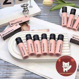 [MOOEKISS] Son Kem Bùn Mooekiss Nhung Mờ Vỏ Hồng Đen Velvet Lip Mud Mịn Môi, 2g