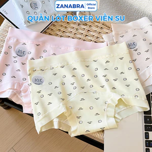 Quần Lót Nữ Dạng Đùi Ôm Dáng Chống Lộ Viền, Quần Boxer Nữ Cotton Viền Su Đáy Kháng Khuẩn ZANABRA L6005
