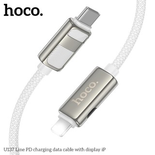 Cáp sạc LCD báo dòng Hoco U137 TypeC to LaiNing 27W, dài 1.2M - Phụ Kiện 1986
