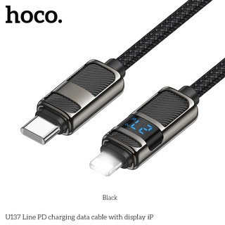 Cáp sạc LCD báo dòng Hoco U137 TypeC to LaiNing 27W, dài 1.2M