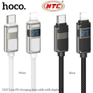 Cáp sạc LCD báo dòng Hoco U137 TypeC to LaiNing 27W, dài 1.2M - Phụ Kiện 1986