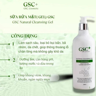 Sữa Rửa Mặt (Gel) GSC Natural Cleansing Gel (500ml