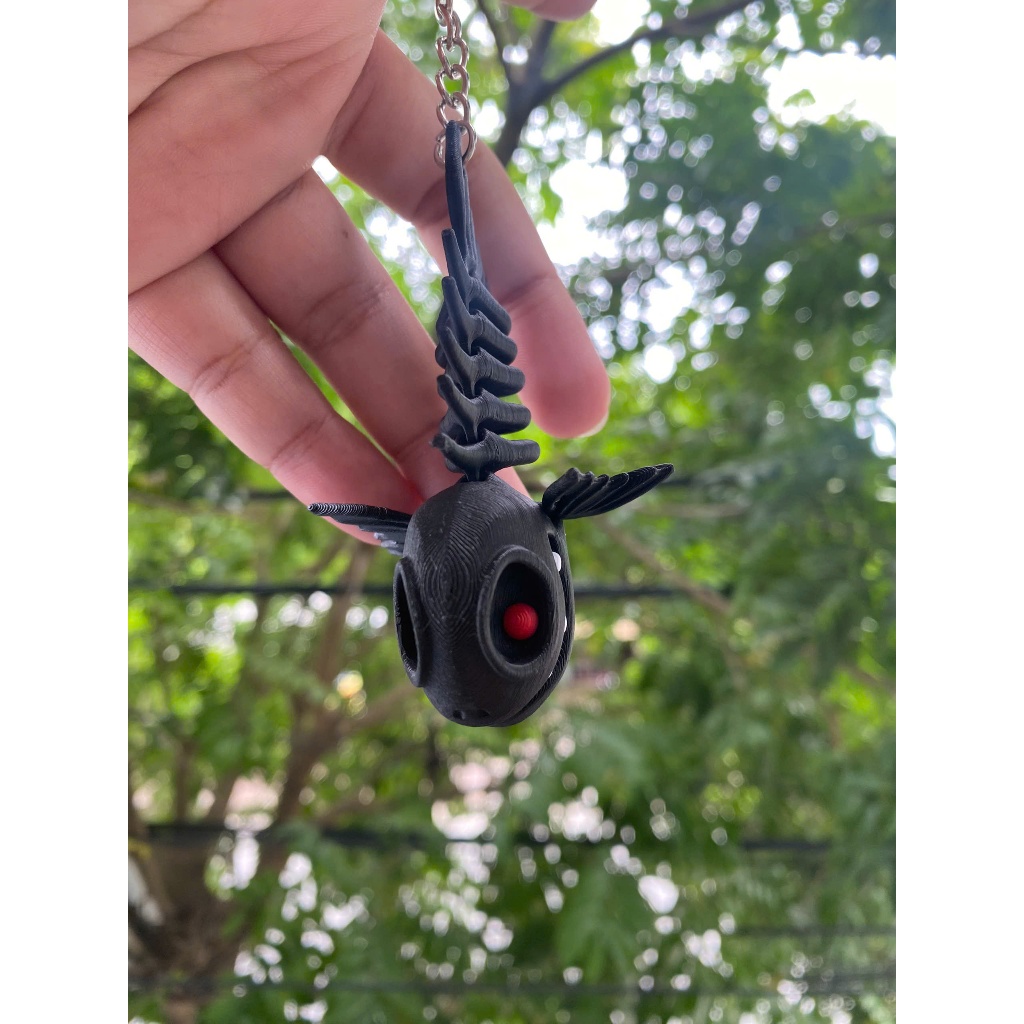 Móc Khóa Xương Cá Cute 3D, Phụ Kiện Treo Chìa Khóa Balo Túi Xách, Quà Tặng Độc Lạ Cá Tính