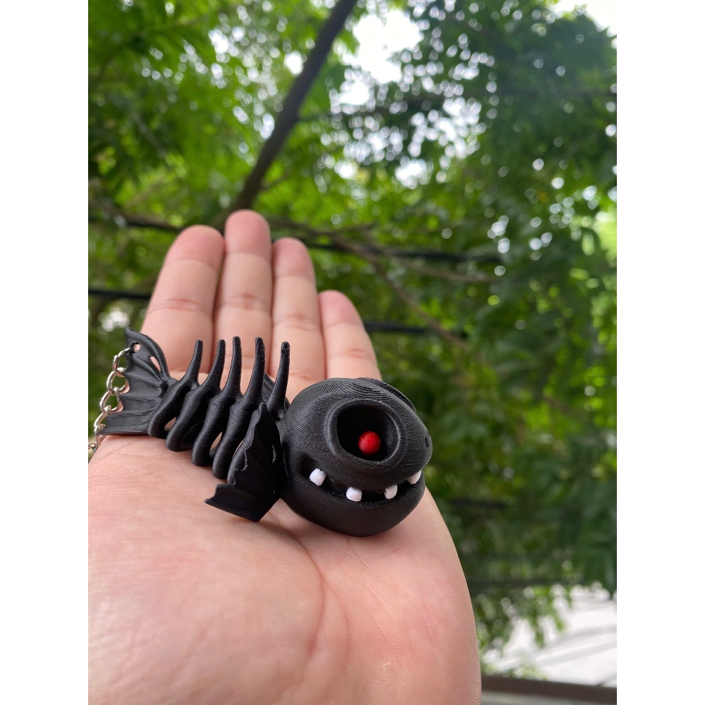 Móc Khóa Xương Cá Cute 3D, Phụ Kiện Treo Chìa Khóa Balo Túi Xách, Quà Tặng Độc Lạ Cá Tính
