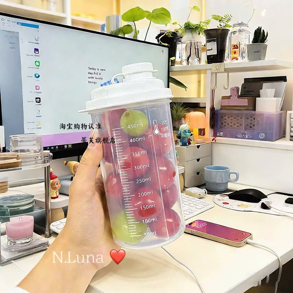 Set 3 bình nhựa 500ml có chia vạch