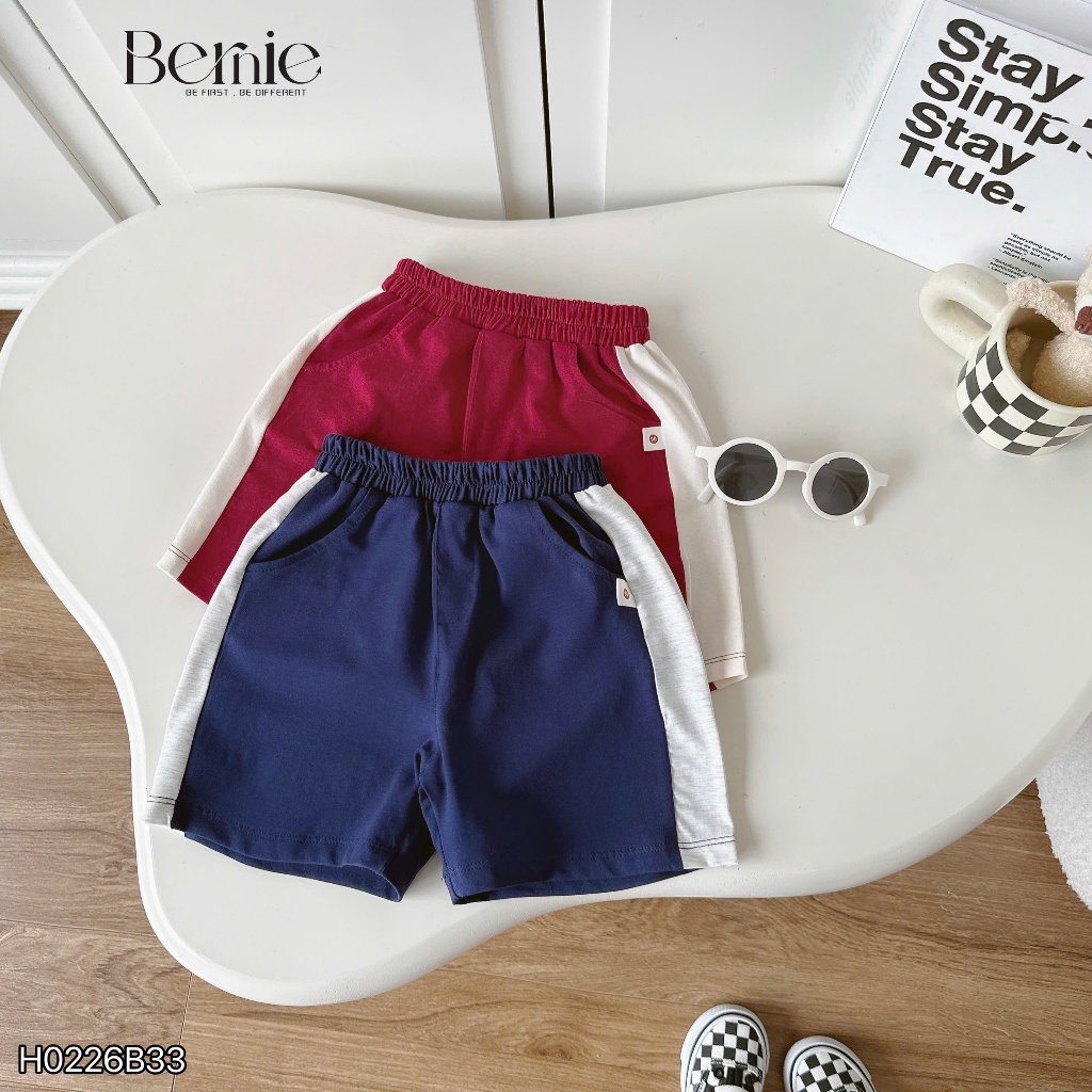 Bộ polo cộc tay thêu huy hiệu, set bộ polo cotton mềm mát phối hình thêu phong cách Hàn Quốc