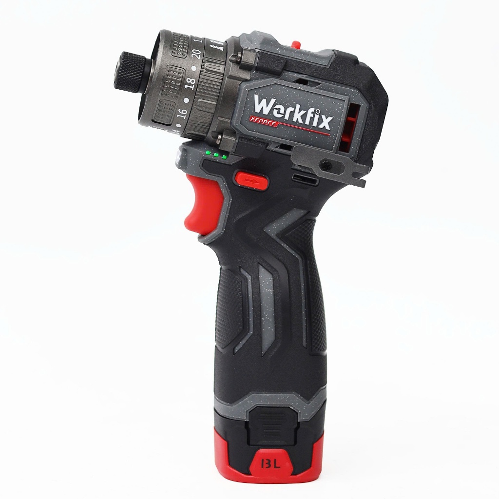 Máy chuyên vít cấp trượt có Búa WORKFIX WF-VT6503PRO, Lực siết 55Nm, Có ngậm vít nhanh - Không than