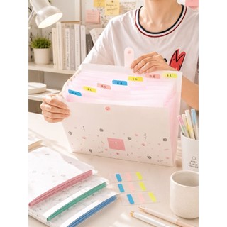 COMBO 2 Bìa Đựng Hồ Sơ A4 – Kèm Hình Dán Phân Mục – Folder Tài Liệu Tiện Lợi
