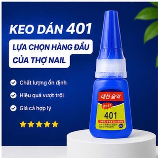 Keo Đa Năng 401 Hàn Quốc Siêu Chắc Dán Móng Úp Charm Đá Phụ Kiện Khô Nhanh Loại 20G