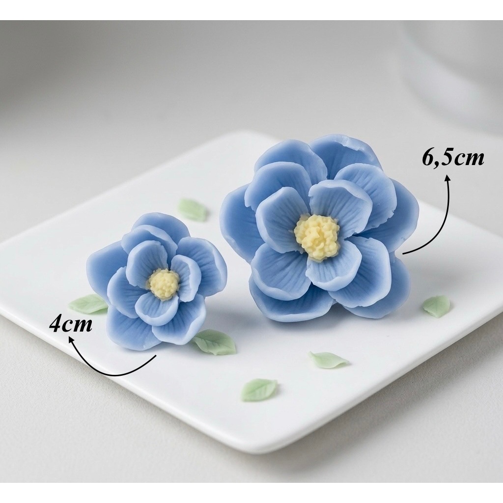 Khuôn silicon Set hoa trà
