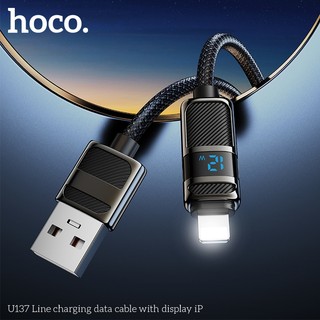 Cáp sạc LCD báo dòng Hoco U137 USB-A to LaiNing 12W, dài 1.2M - Phụ Kiện Nhất Tín