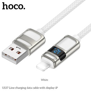 Cáp sạc LCD báo dòng Hoco U137 USB-A to LaiNing 12W, dài 1.2M - Phụ Kiện Nhất Tín
