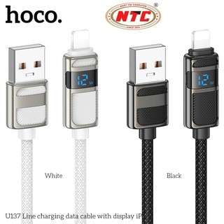 Cáp sạc LCD báo dòng Hoco U137 USB-A to LaiNing 12W, dài 1.2M - Phụ Kiện Nhất Tín