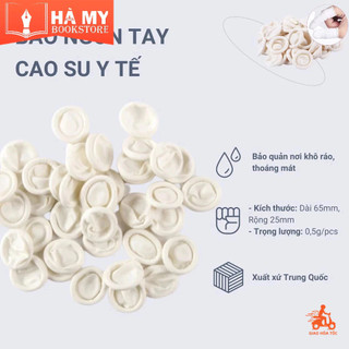 Bao Ngón Tay Cao Su Y Tế Chống Tĩnh Điện 500g Có Đai / Không Đai – Bảo Vệ Ngón Tay, Chống Bụi