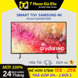 Smart Tivi Samsung 4K 43 Inch UA43DU7000 Thiết Kế Hiện Đại BH 24 Tháng