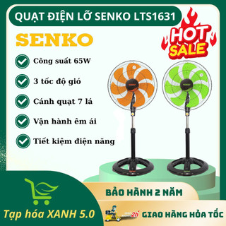Quạt Đứng 7 Cánh Senko LTS1631 Với 3 Tốc Độ Gió Êm Ái Cực Mát, Động Cơ Đồng Chính Hãng, BH 2 Năm