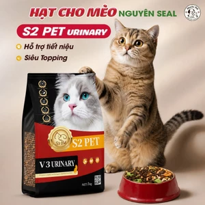 Hạt Cho Mèo S2 PET V3 Urinary Hỗ Trợ Đường Ruột, Tăng Cường Đề Kháng, Giảm Búi Lông