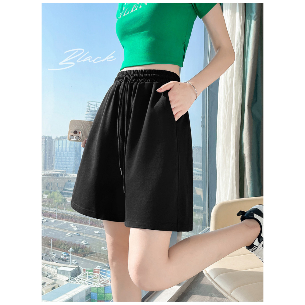 Quần Đùi Nữ, Quần Short By PEABOO Mã BST02 Luckyday Chất Cotton Thoáng Mát Dòng Cạp Chun Có Túi và Dây Thắt Năng Động | BigBuy360 - bigbuy360.vn