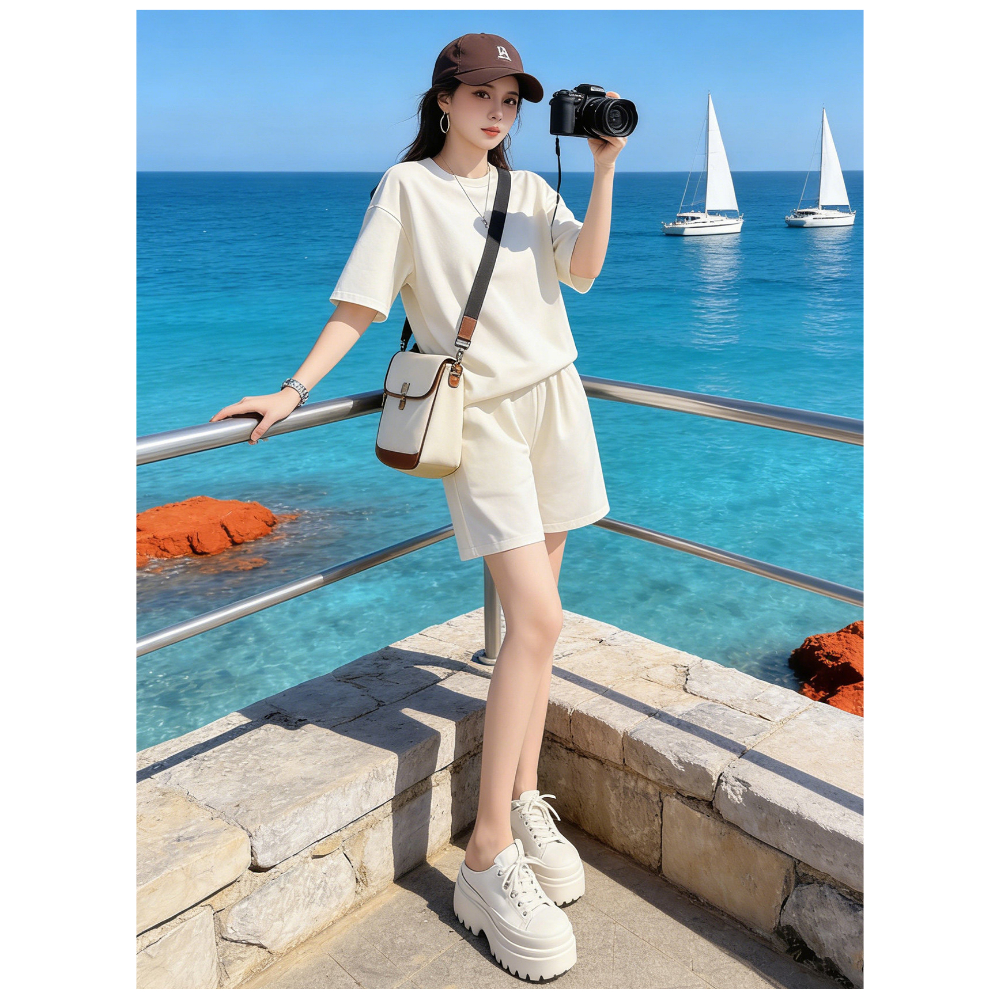 Quần Đùi Nữ, Quần Short By PEABOO Mã BST02 Luckyday Chất Cotton Thoáng Mát Dòng Cạp Chun Có Túi và Dây Thắt Năng Động | BigBuy360 - bigbuy360.vn