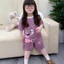 Set Bé Gái HỌA TIẾT HOẠT HÌNH ĐÁNG YÊU QC70 K.Kid Bộ Mùa Hè Chất Cotton Mát Size 8-20kg M99