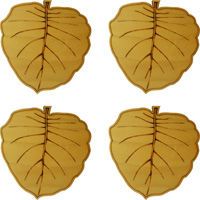 Lót Ly, Đế Lót Ly Gỗ , Miếng Lót ly Chiếc Lá Cao Cấp Combo 4 Cái, Đồ Gia Dụng, Đồ Dùng Nhà Bếp  NHATVYWOOD NVH09